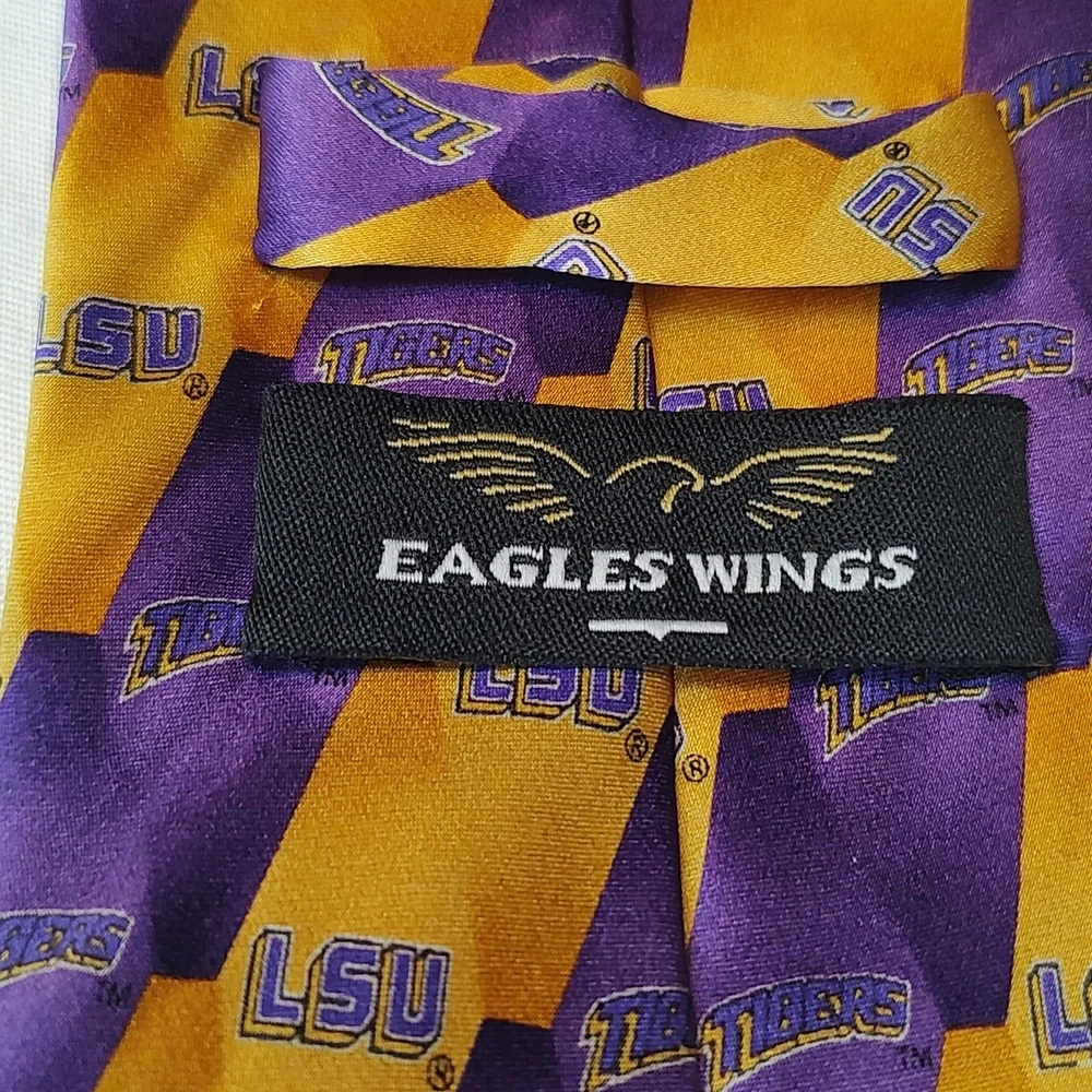 LSU Tigers Eagles wings tie